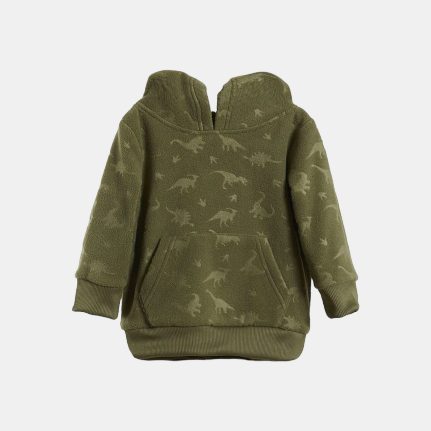 Polerón Infantil con Capucha Verde con Dinosaurios
