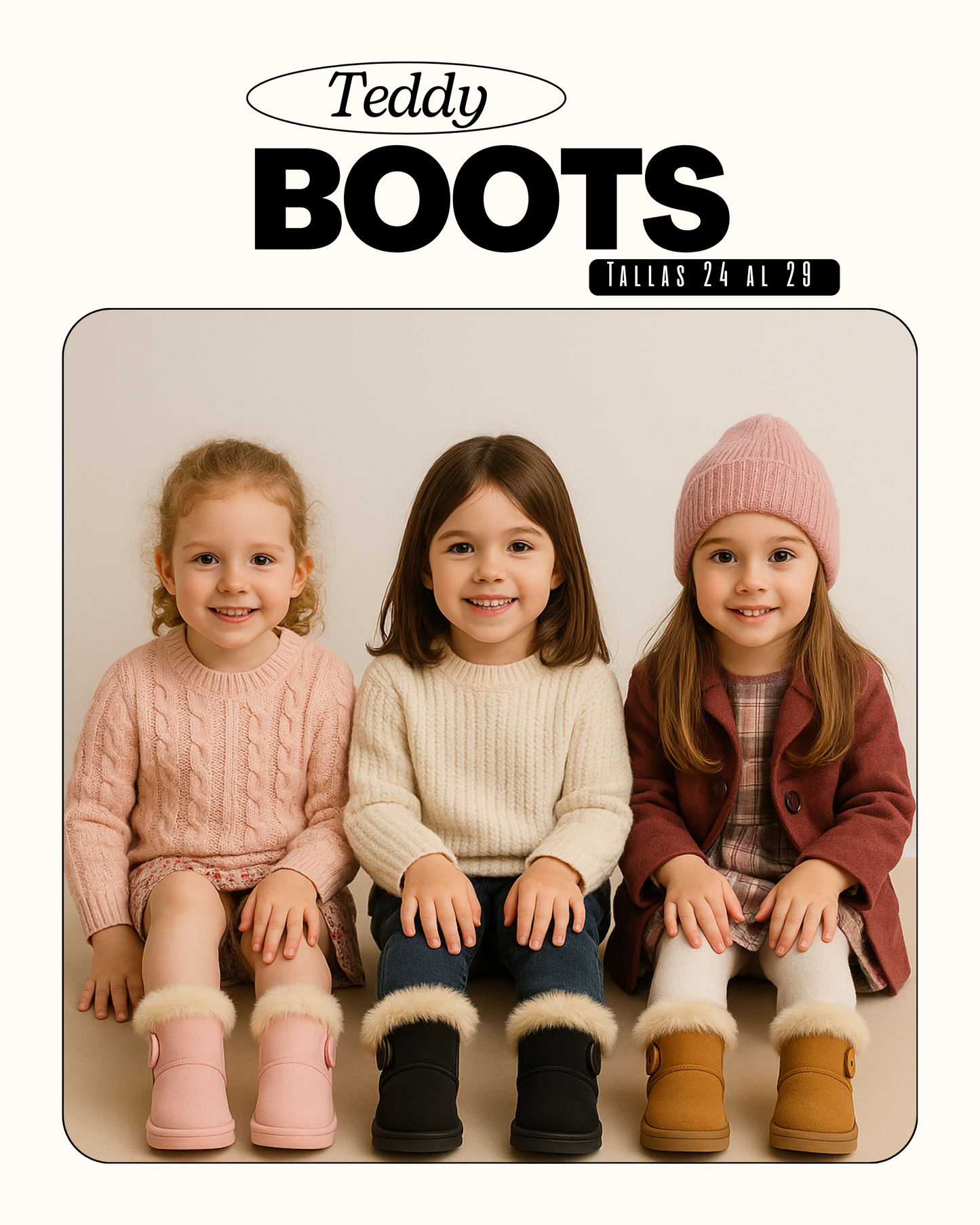 Teddy Boots Botón