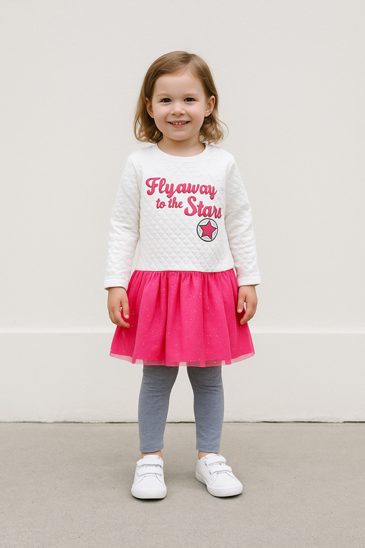 Vestido Infantil "Fly Away to the Stars"