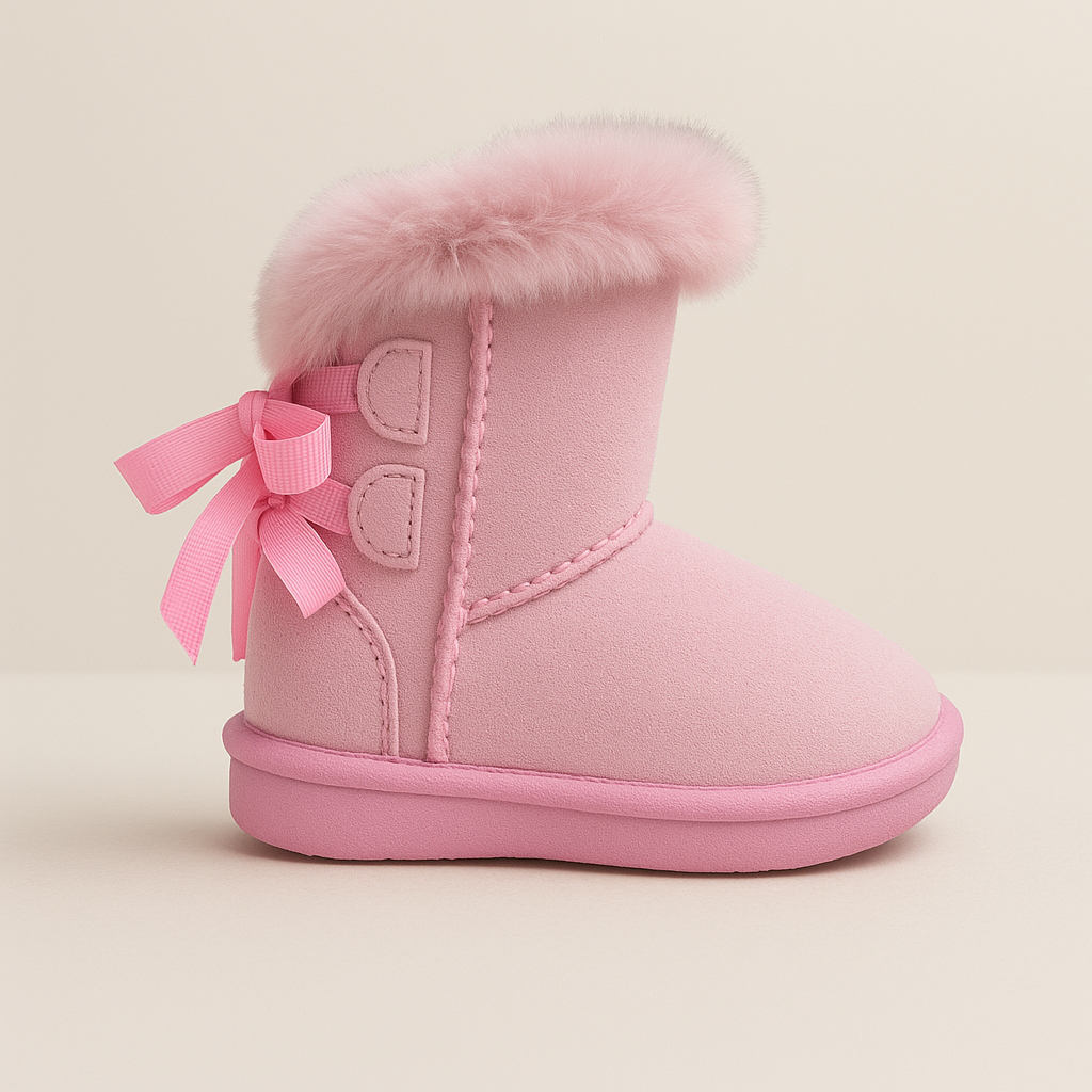 Botitas de Invierno con Moño – Rosadas, Negras y Café